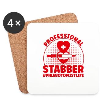 Phlebotomie Labor Phlebotomist Tech Blutabnahme Ge - Untersetzer (4er-Set) - Weiß - Vorne