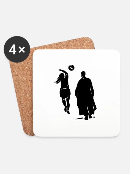Iran Solidarity Uprising Demonstration Freedom - Coasters (set of 4) - white