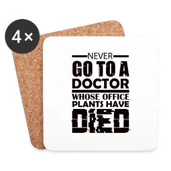 Medical Internist Medicine Doctor Gift - Coasters (set of 4) - white - Front
