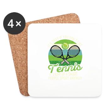 Drôle de blague joueur-entraîneur-fan C’est bon - Dessous de verre (lot de 4) - blanc - Devant