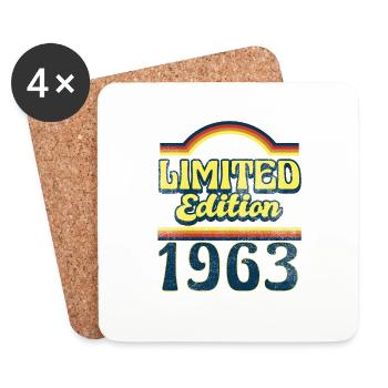 Edition Limitée 1963 Millésime - Dessous de verre (lot de 4) - blanc - Devant