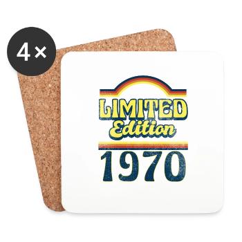 Edition Limitée 1970 Millésime - Dessous de verre (lot de 4) - blanc - Devant