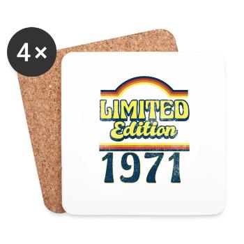 Limited Edition 1971 Vintage - Untersetzer (4er-Set) - Weiß - Vorne