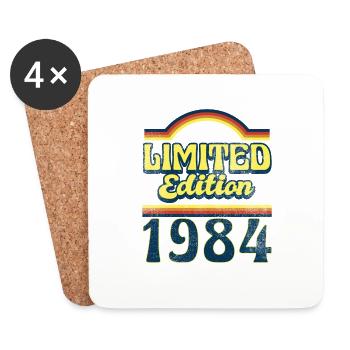 Limited Edition 1984 Vintage - Untersetzer (4er-Set) - Weiß - Vorne