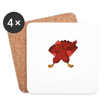 Coolest Turkey In The Flock Toddler Boys Thanksgiv - Coasters (set of 4) - white - Front