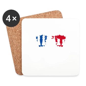 Je Peux Pas J'ai Échecs - Dessous de verre (lot de 4) - blanc - Devant