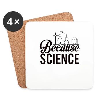 Chemistry Chemist Scientist Bachelor Master - Coasters (set of 4) - white - Front