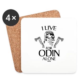 Odin Viking God - Coasters (set of 4) - white - Front