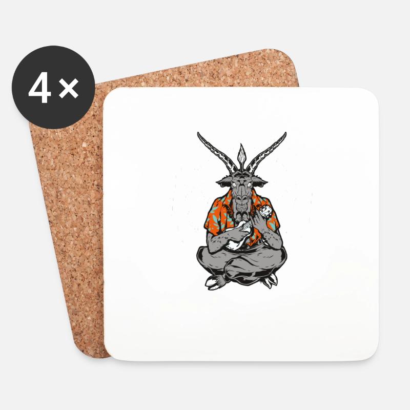 Uke Satan Ukulele Player Funny Ukulele - Coasters (set of 4) - white