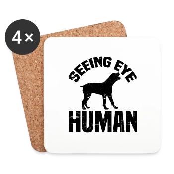 Seeing Eye Human 8 - Dessous de verre (lot de 4) - blanc - Devant