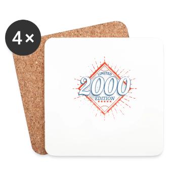 Limited Edition 2000 Vintage - Untersetzer (4er-Set) - Weiß - Vorne