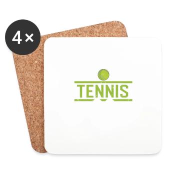 Funny Sports Player Coach Fan Food Sleep - Coasters (set of 4) - white - Front