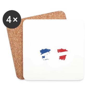 Le Roi De La Tronçonneuse C'est Moi Bûcheron - Dessous de verre (lot de 4) - blanc - Devant
