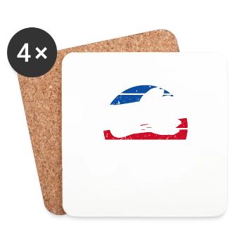 J'ai Juste Besoin De Faire Du Badminton - Dessous de verre (lot de 4) - blanc - Devant