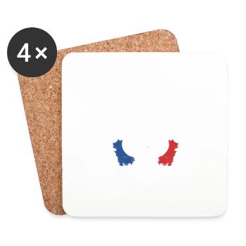 C'est Complique D'Être Légendaire Et Tennisman - Dessous de verre (lot de 4) - blanc - Devant