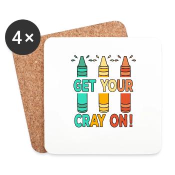 Primary School Teacher Kindergarten Educator - Coasters (set of 4) - white - Front