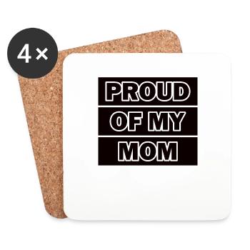 Beste Mama Überhaupt Muttertag Mutter Geschenk - Untersetzer (4er-Set) - Weiß - Vorne