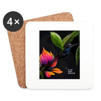 A motivating and inspiring theme for strong women - Coasters (set of 4) - white - Front