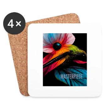 Un slogan inspirant et motivant pour vous - Dessous de verre (lot de 4) - blanc - Devant
