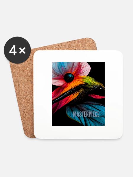 Ein inspirierender und motivierender Slogan für Sie - Untersetzer (4er-Set) - Weiß