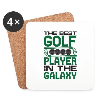 Golf Golfer Gift Hobby Club Quote - Coasters (set of 4) - white - Front