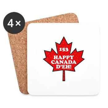 Canada Day 2022 - Coasters (set of 4) - white - Front