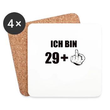 30 Geburtstag - Untersetzer (4er-Set) - Weiß - Vorne