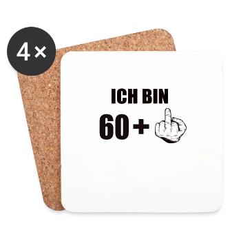 61 Geburtstag - Untersetzer (4er-Set) - Weiß - Vorne
