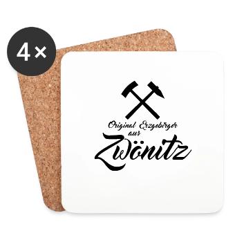 Original Erzgebirger aus Zwönitz - Untersetzer (4er-Set) - Weiß - Vorne