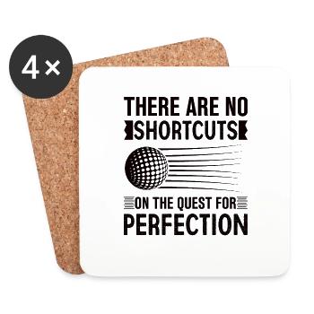 Golf Golfer Gift Hobby Club Quote - Coasters (set of 4) - white - Front