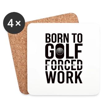 Golf Golfer Gift Hobby Club Quote - Coasters (set of 4) - white - Front