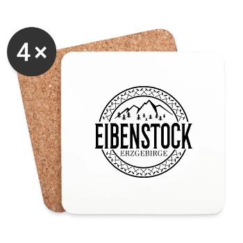 Eibenstock Erzgebirge - Untersetzer (4er-Set) - Weiß - Vorne