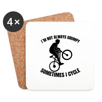 Bike Tour Bike Cycling Mountainbike Cycling - Coasters (set of 4) - white - Front