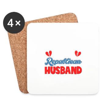 Divorce Your Republican Husband Divorcee Ex-Wife M - Coasters (set of 4) - white - Front