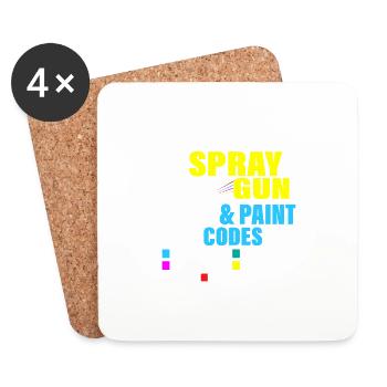 Tout ce dont j’ai besoin, c’est de mon pistolet de pulvérisation et de mes codes de peinture Carrosserie - Dessous de verre (lot de 4) - blanc - Devant