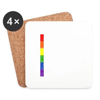 Lesbians Cuddle Better 3 - Coasters (set of 4) - white - Front