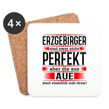 Aue - Untersetzer (4er-Set) - Weiß - Vorne