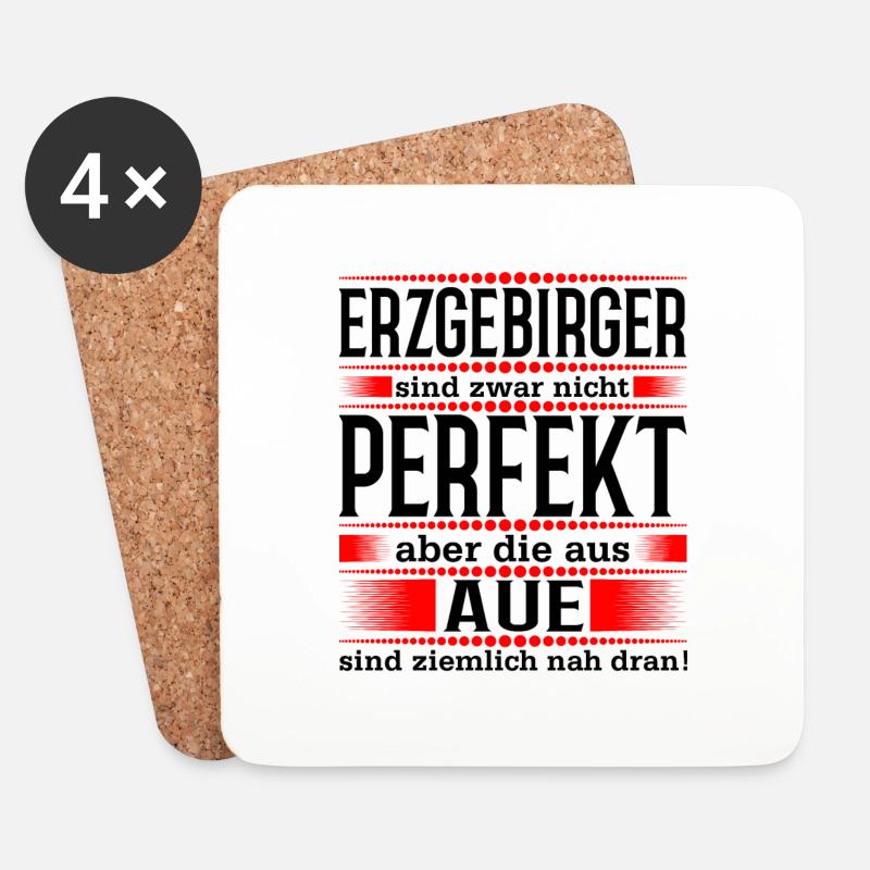 Aue - Untersetzer (4er-Set) - Weiß