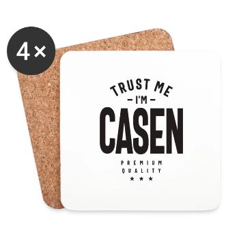 Casen Personalized Name - Coasters (set of 4) - white - Front