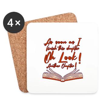 Dès que j’aurai terminé ce chapitre 4 - Dessous de verre (lot de 4) - blanc - Devant