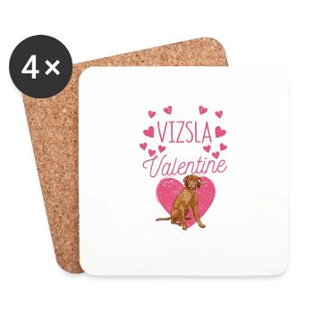 Ungarischer Valentinstag Hundeliebhaber Mein - Untersetzer (4er-Set) - Weiß - Vorne