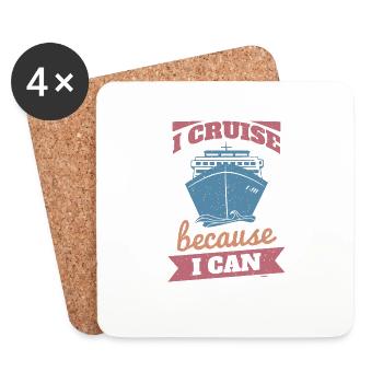 Bateau Holiday Boat Holiday Anchor - Dessous de verre (lot de 4) - blanc - Devant