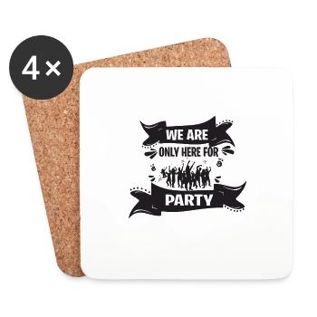 Weekend with friends in the group Drink and - Coasters (set of 4) - white - Front