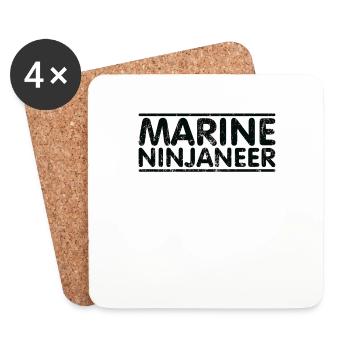 Ninjaneer - Marine Engineer - Coasters (set of 4) - white - Front