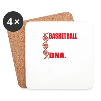 Basketball Geschenkidee Sport Design - Untersetzer (4er-Set) - Weiß - Vorne
