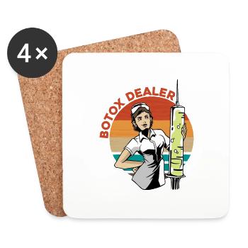 Botox Dealer 7 - Coasters (set of 4) - white - Front