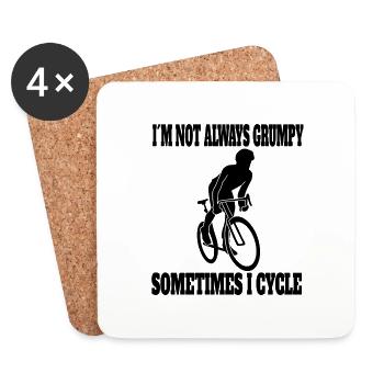 Vélo Vélo Tour à vélo Vélo VTT - Dessous de verre (lot de 4) - blanc - Devant