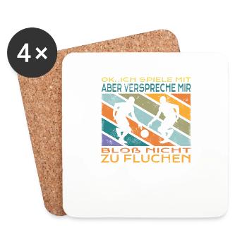 Basketball Geschenkidee Sport Design - Untersetzer (4er-Set) - Weiß - Vorne