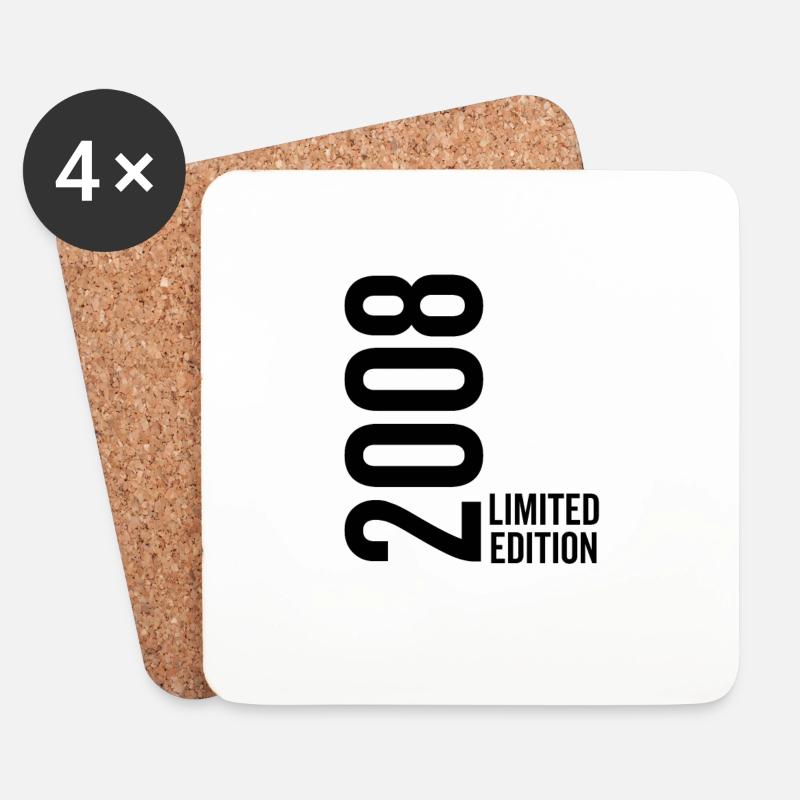 2008 Limited Edition - Untersetzer (4er-Set) - Weiß