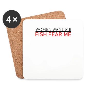 Therapy Fishing Lake Carp Angler Fisher Bait - Coasters (set of 4) - white - Front